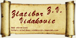 Zlatibor Vidaković vizit kartica
